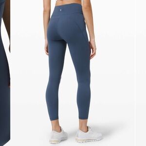 Lululemon Invigorate High-Rise Tight 25" | Size 4 | Iron Blue